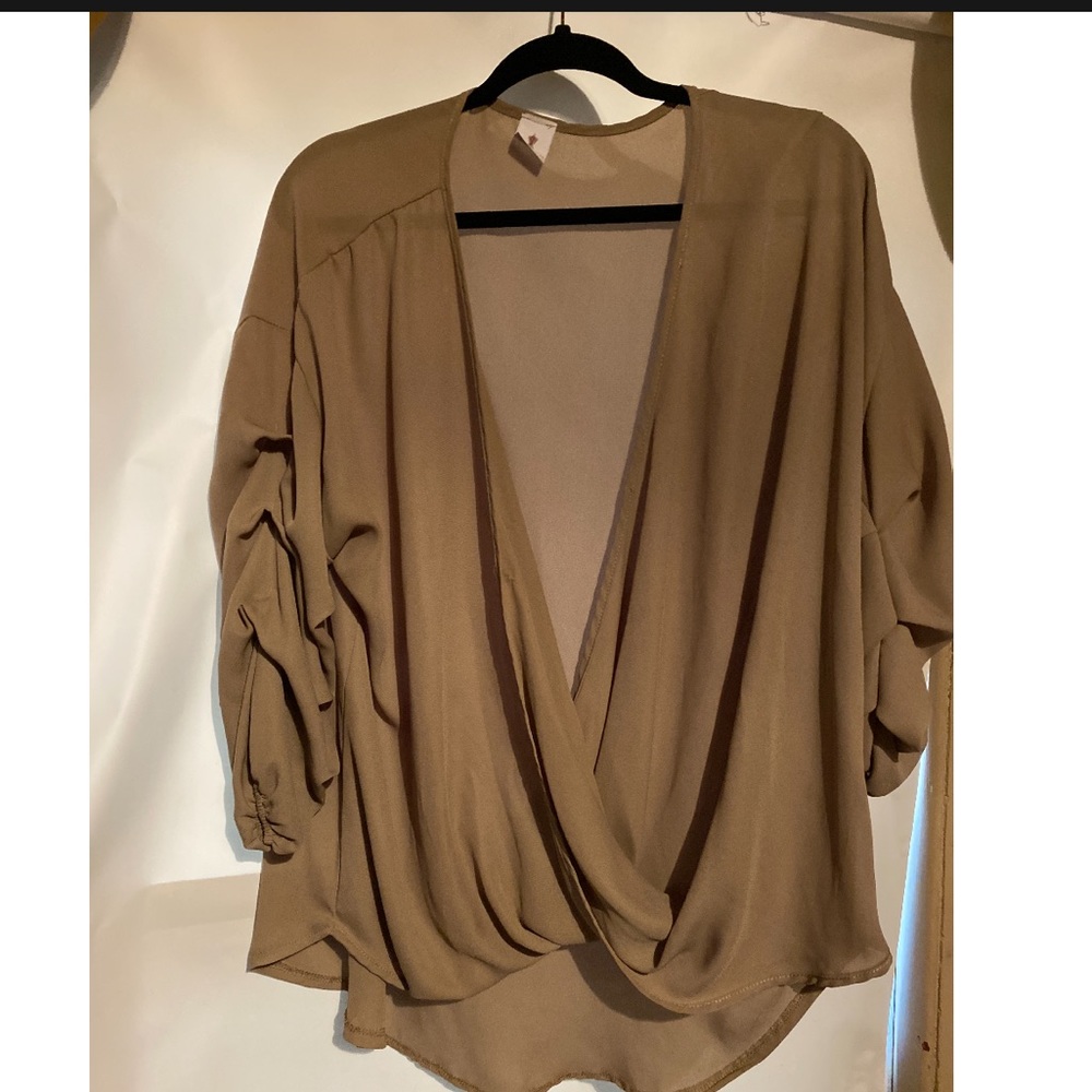 Surplice blouse
